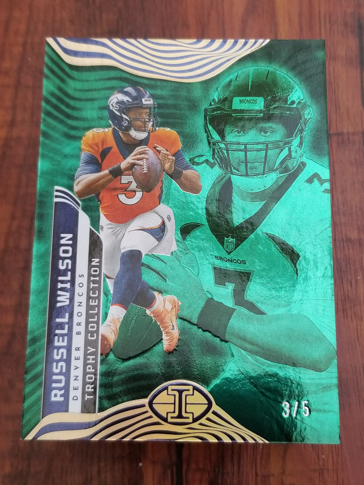Russell Wilson 2022 Panini Illusions #27 Trophy Collection Card - #3/5