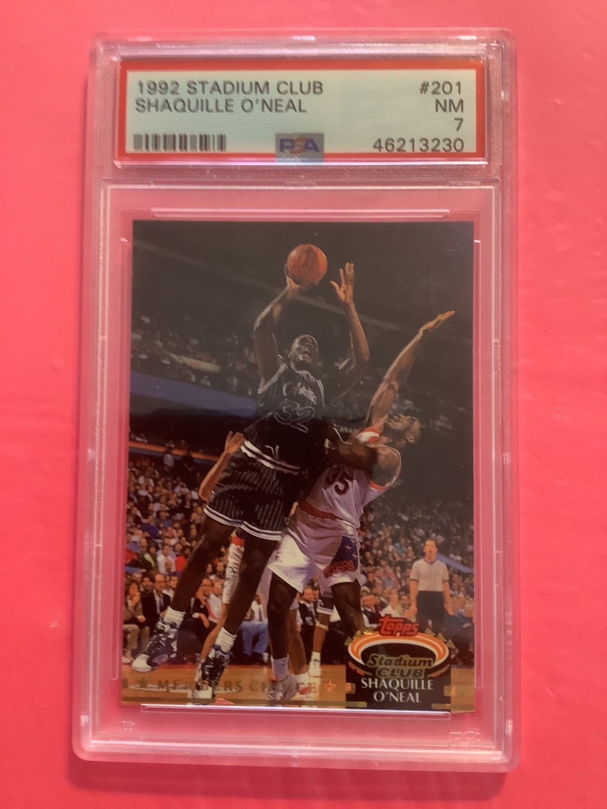 1992-93 Topps Stadium Club - Members Choice Shaquille O'Neal #201 Members.PSA 7