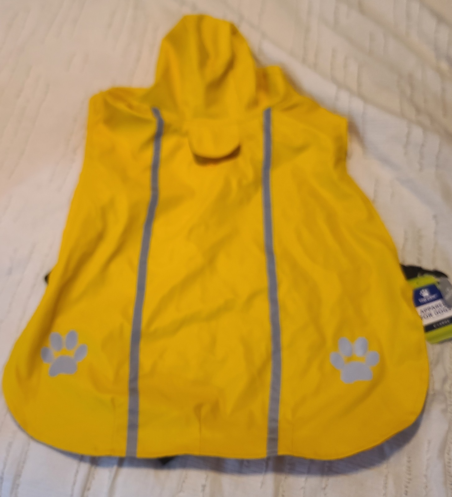 New Top Paw Dog Reflective Yellow Rain Jacket XL