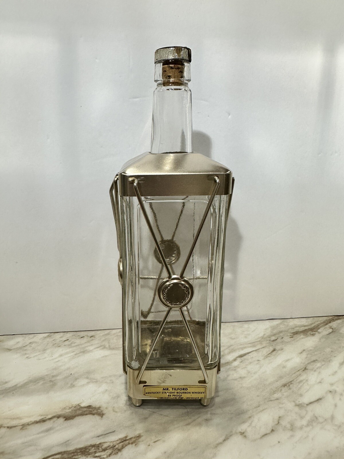 Swiss Harmony Inc Decorative Whiskey Glass Bottle Lantern Music Box