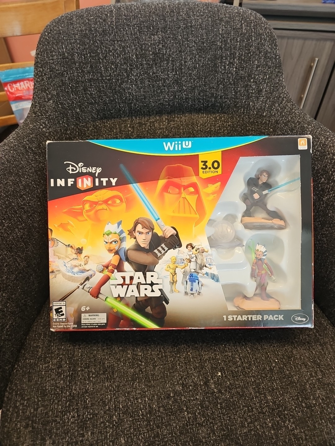 NIB Wii U Disney Inifinity Star Wars Starter Pack 3.0 Edition Anakin Skywalker +