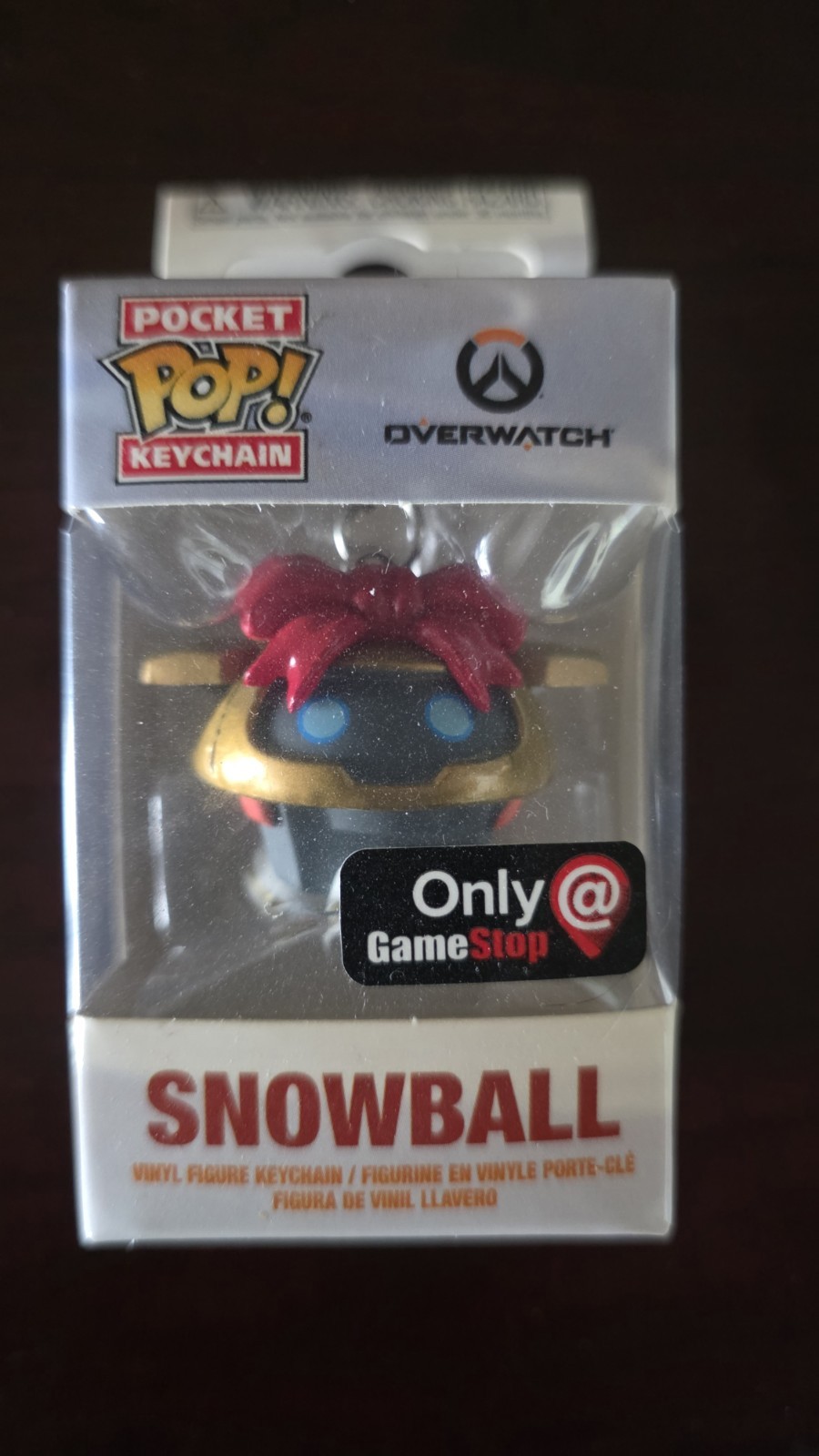 Funko Pocket Pop! Keychain Overwatch Snowball Vinyl Exclusive GameStop