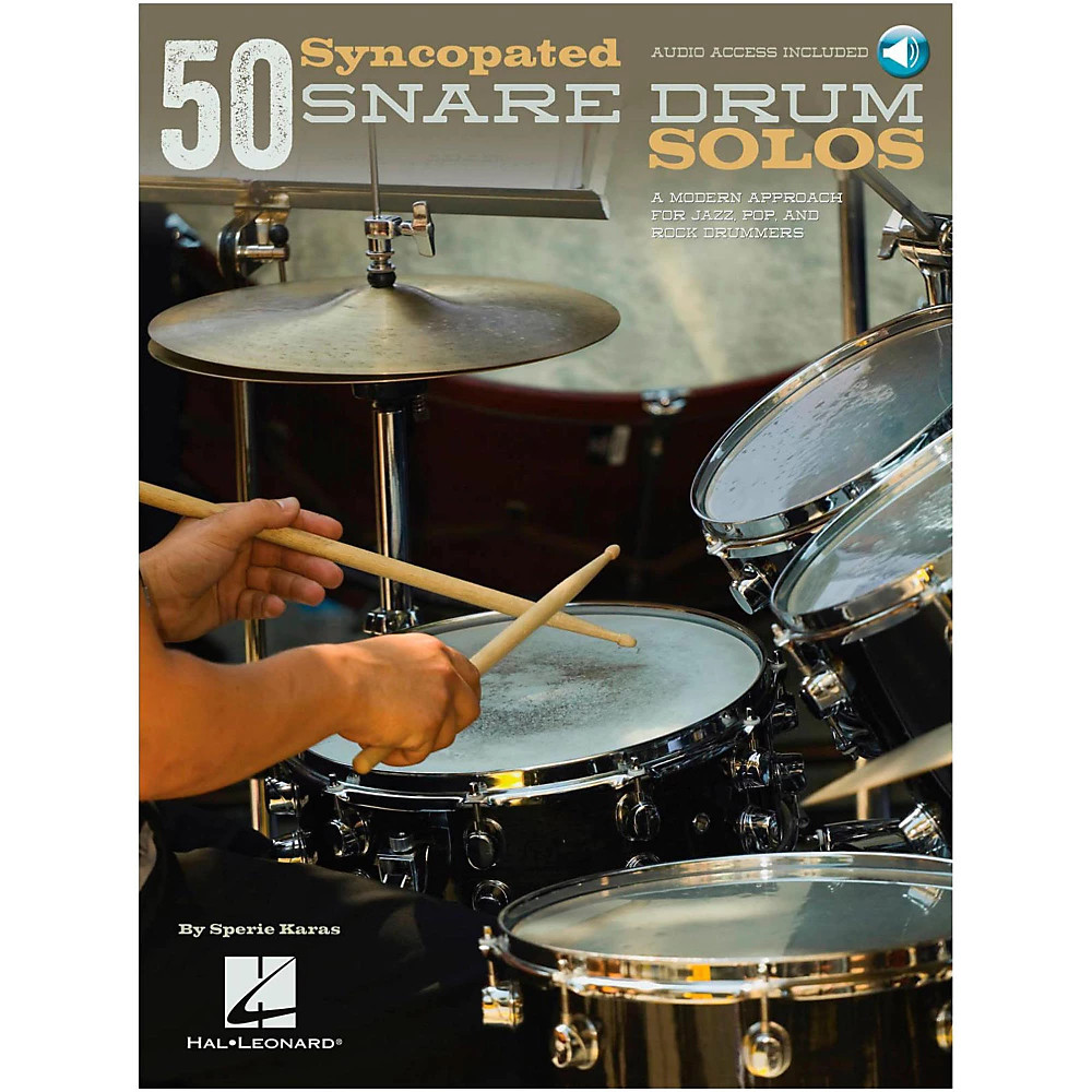 Hal Leonard 50 Syncopated Snare Drum Solos A Modern Approach For Jazz Pop & Rock