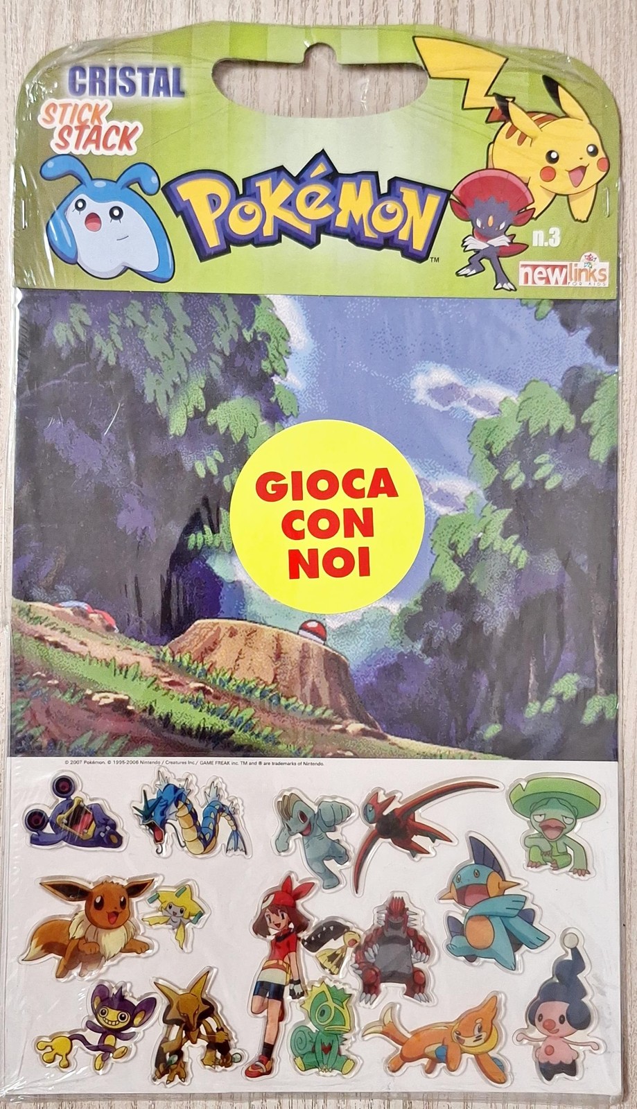 Pokemon Crystal Stick & Stack no.3 Sheet Stickers Newlinks