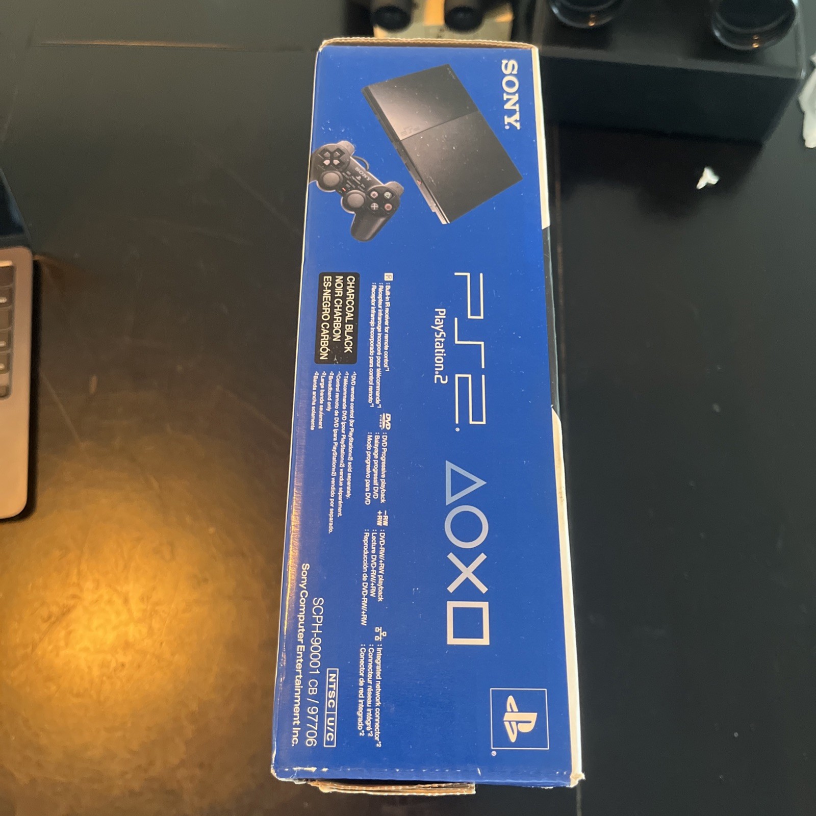 NIB PlayStation 2 Scph-90001 sealed PS2 black console new in box rare