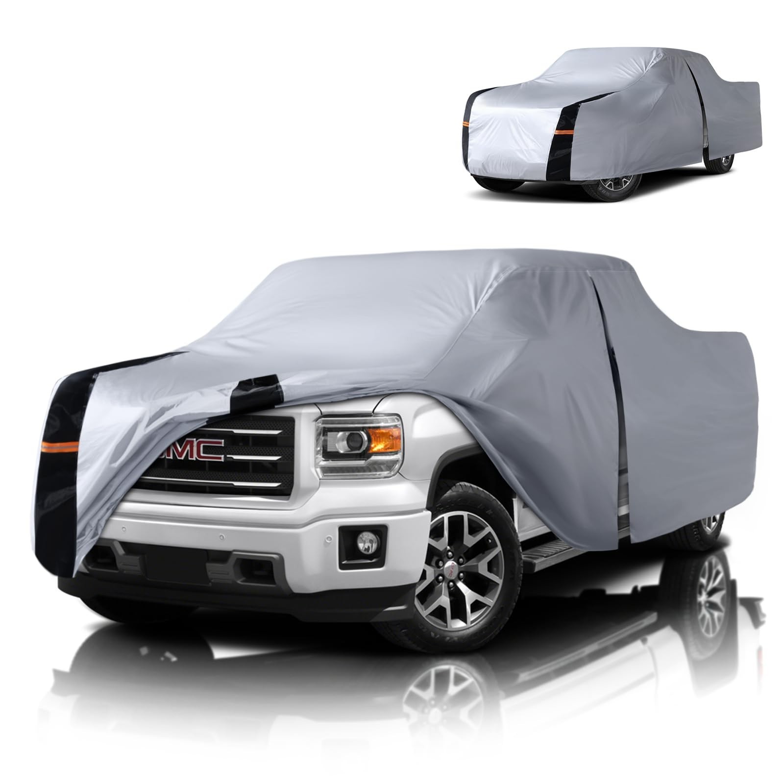 Multi-Layer GMC Sierra Truck Cover, Custom fit Sierra 2002-2018 Regular Cab L...