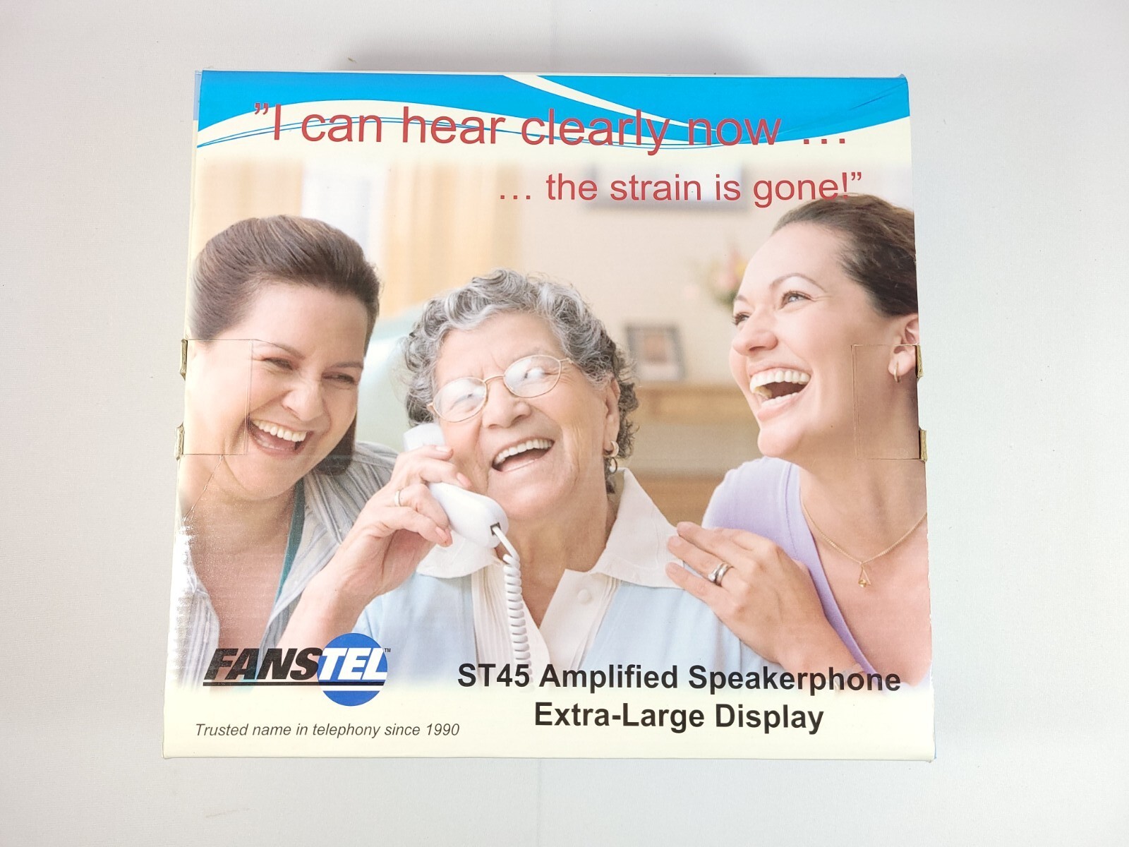 Fanstel ST-45 Amplified Speakerphone Extra Large Display Phone in Box