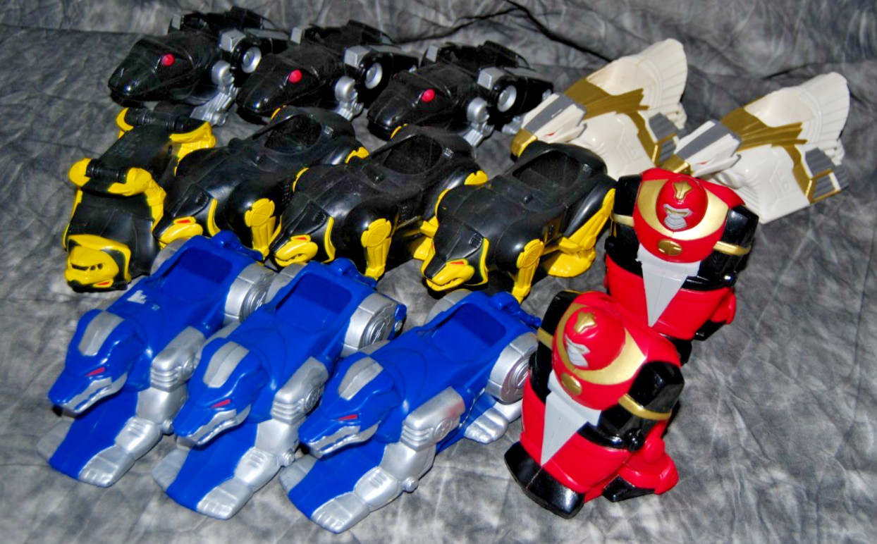 Complete Set of Vintage Mighty Morphin Power Rangers 1995 McDonalds 14 Total