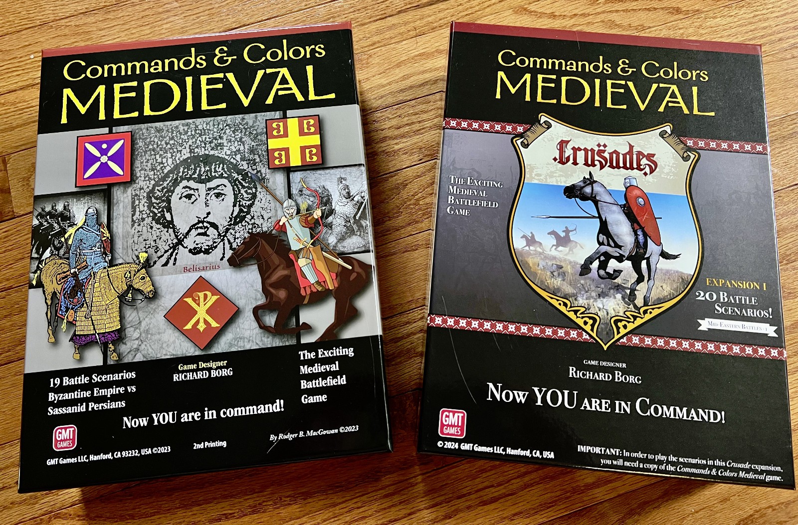 Command and Colors Medieval Boardgame + Crusades Expansion (GMT)