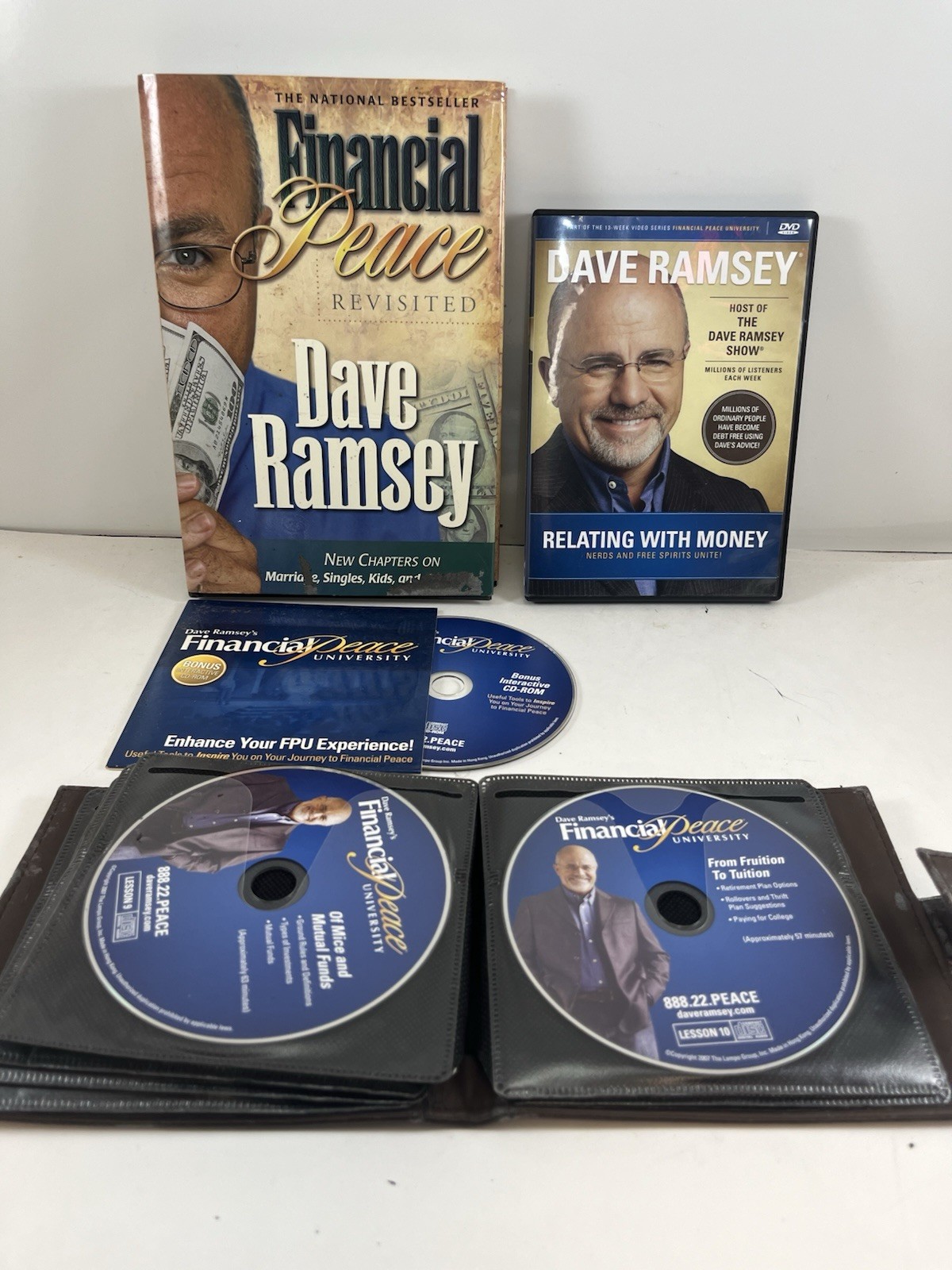 Dave Ramsey Financial Peace University 16-DVD Set with Book Plus 2 DVD’s