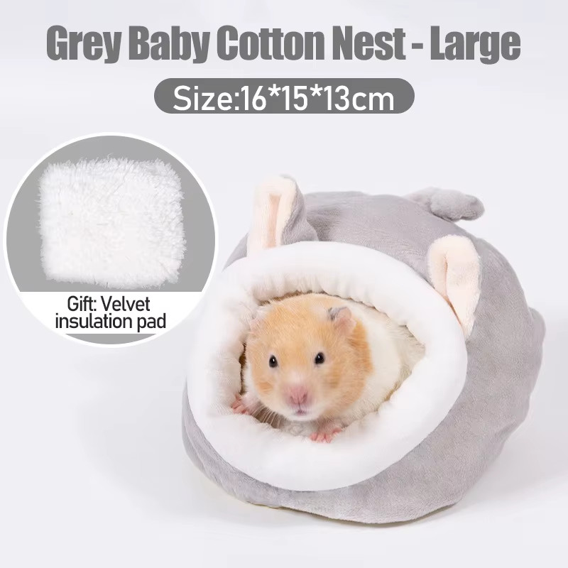 Guinea Pig Bed Hamster Soft Warm Bed Winter Pet Toy Hamster Cage House Hanging H