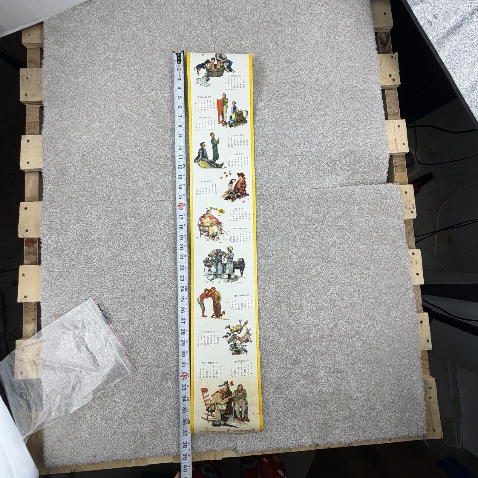 Norman Rockwell 1979 vintage calendar