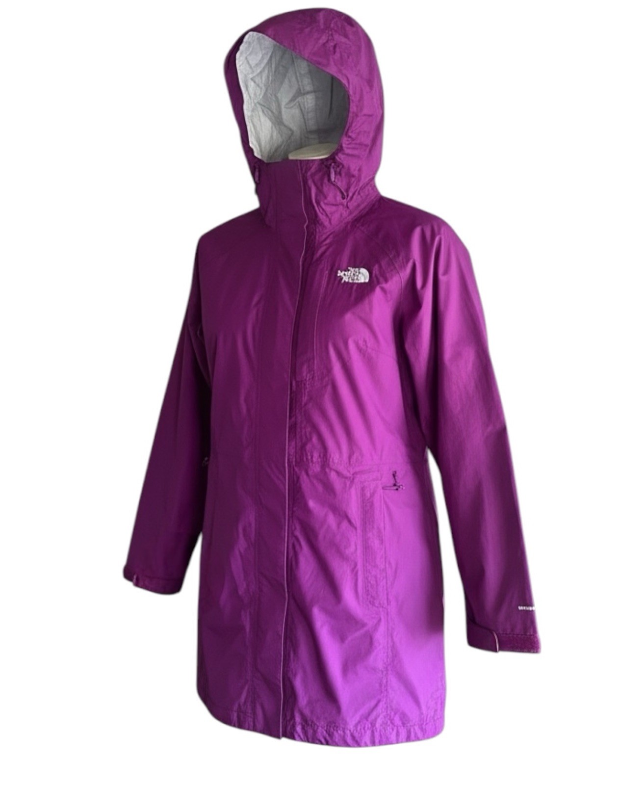 The North Face Venture 2 Women Rain Jacket Hooded Small Wine DryVent Waterproof