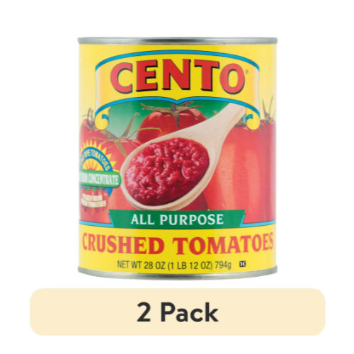 (2 pack) Cento All Purpose Crushed Tomatoes, 28 Oz