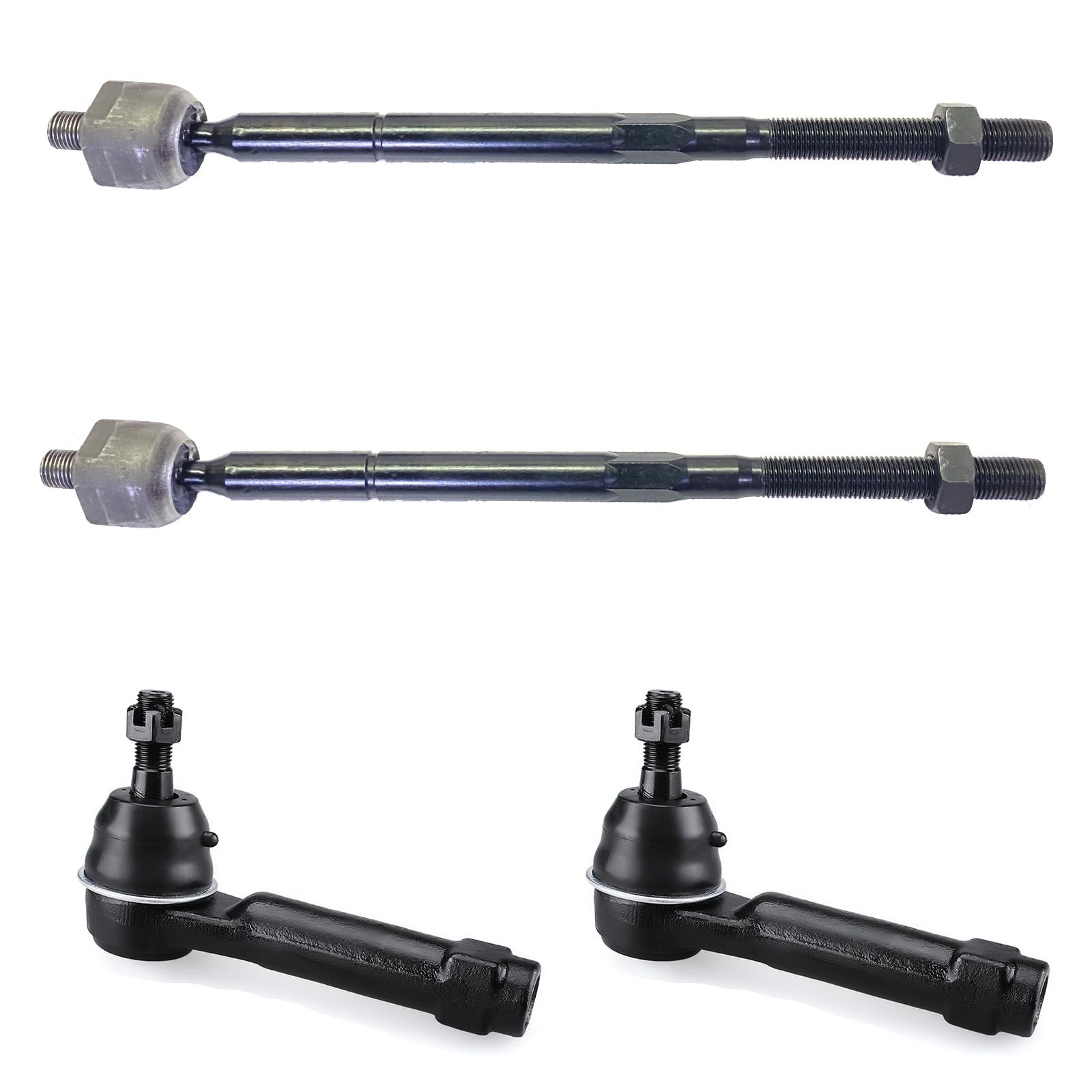 Front Outer Inner Tie Rod End Kit ES800408 EV800611 for Dodge Journey 2009-20...