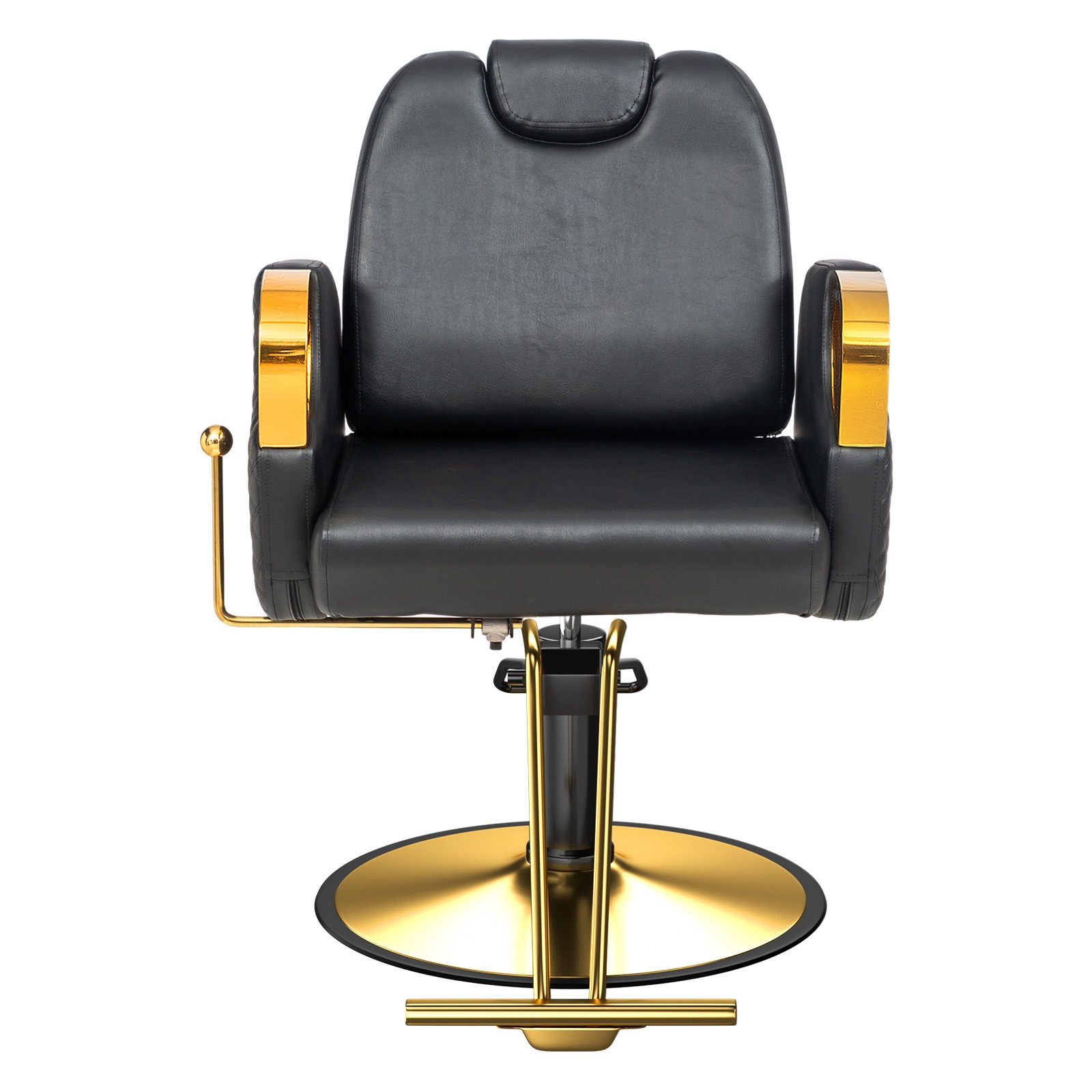 Reclining Salon Chair with Heavy Duty Metal Base and High Density Sponge for Spa