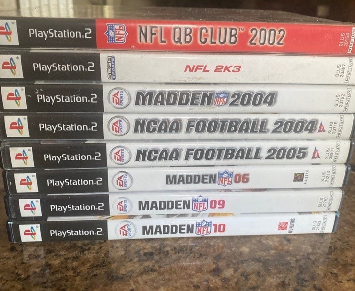 EA Sports SEGA Acclaim Sports PlayStation 2 NFL NCAA Football Game Lot NTSC-U/C