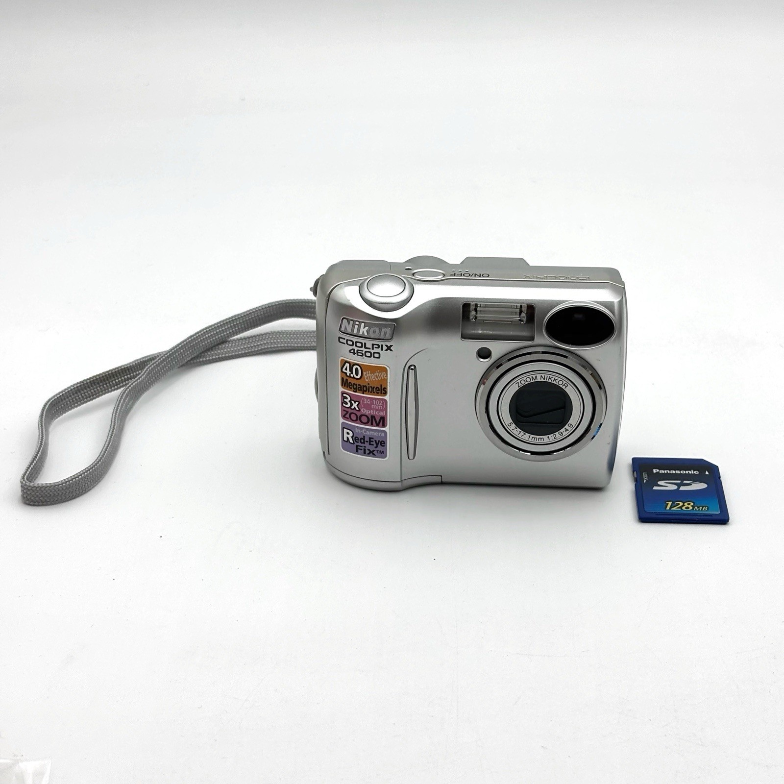 Nikon Coolpix E4600 4.0 Megapixel Digital Camera 3x Zoom Tested Works