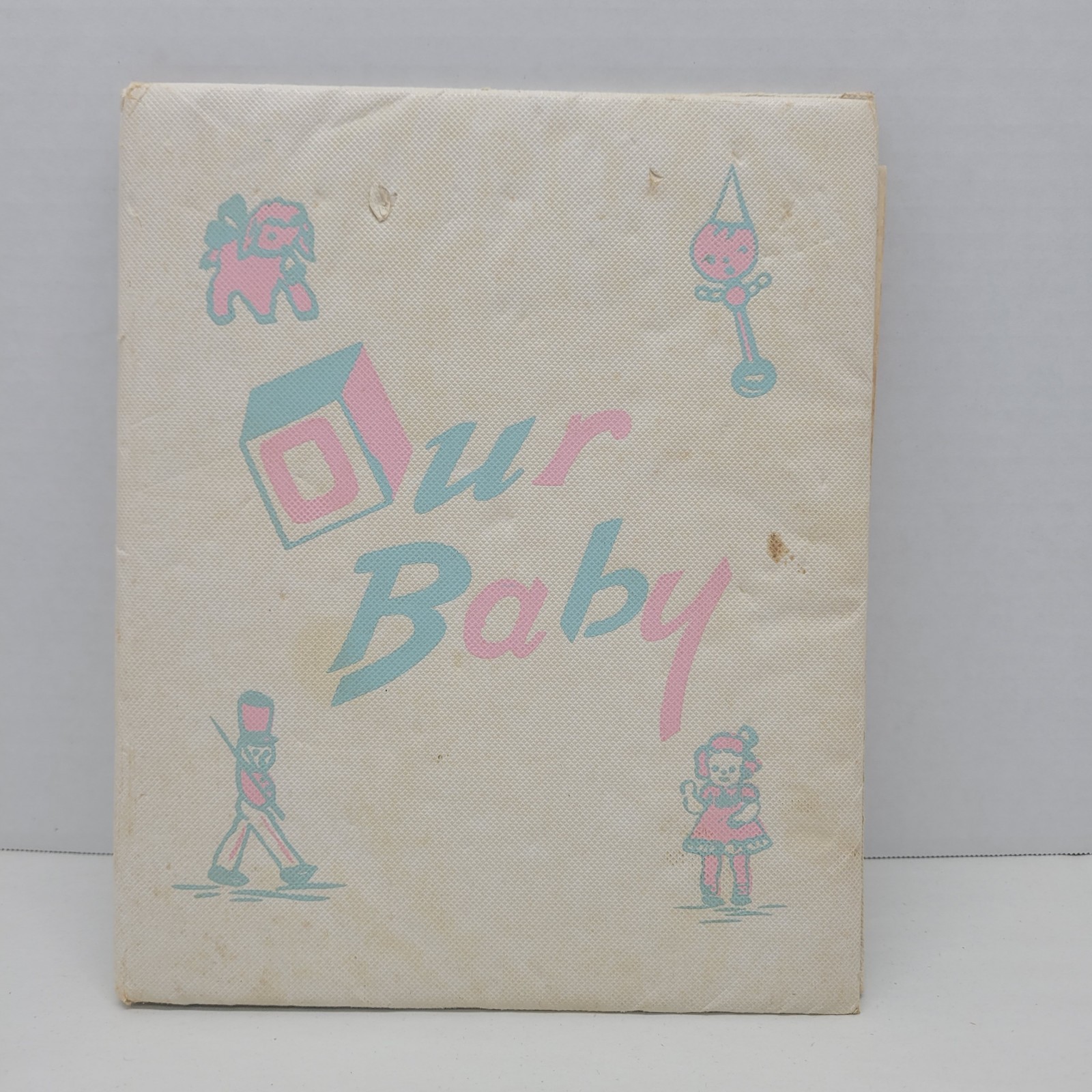 Vintage 1943 Our Baby Hardcover Baby Book Unused Milestones Keepsake