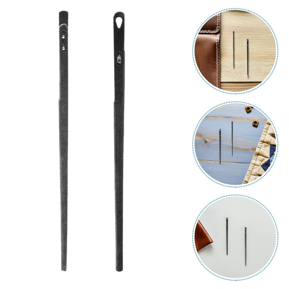 8pcs Threading Needle - Single Double Prong Lacing Needles for Precise