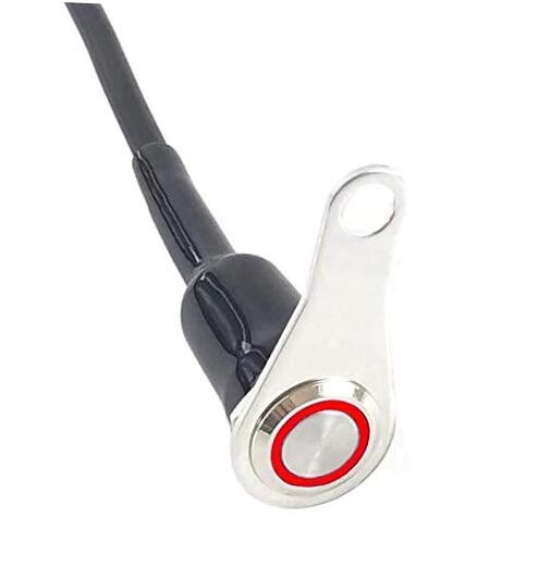  Universal Stainless Steel LED Motorcycle Switch Horn Handlebar Adjustable 