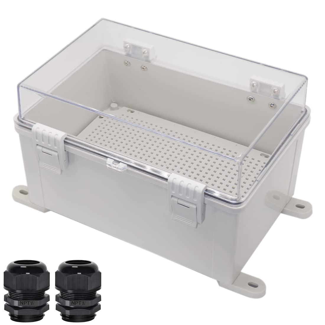 ZULKIT IP65 Waterproof Junction Box 11.8x7.9x7.1" Outdoor Electrical Enclosure