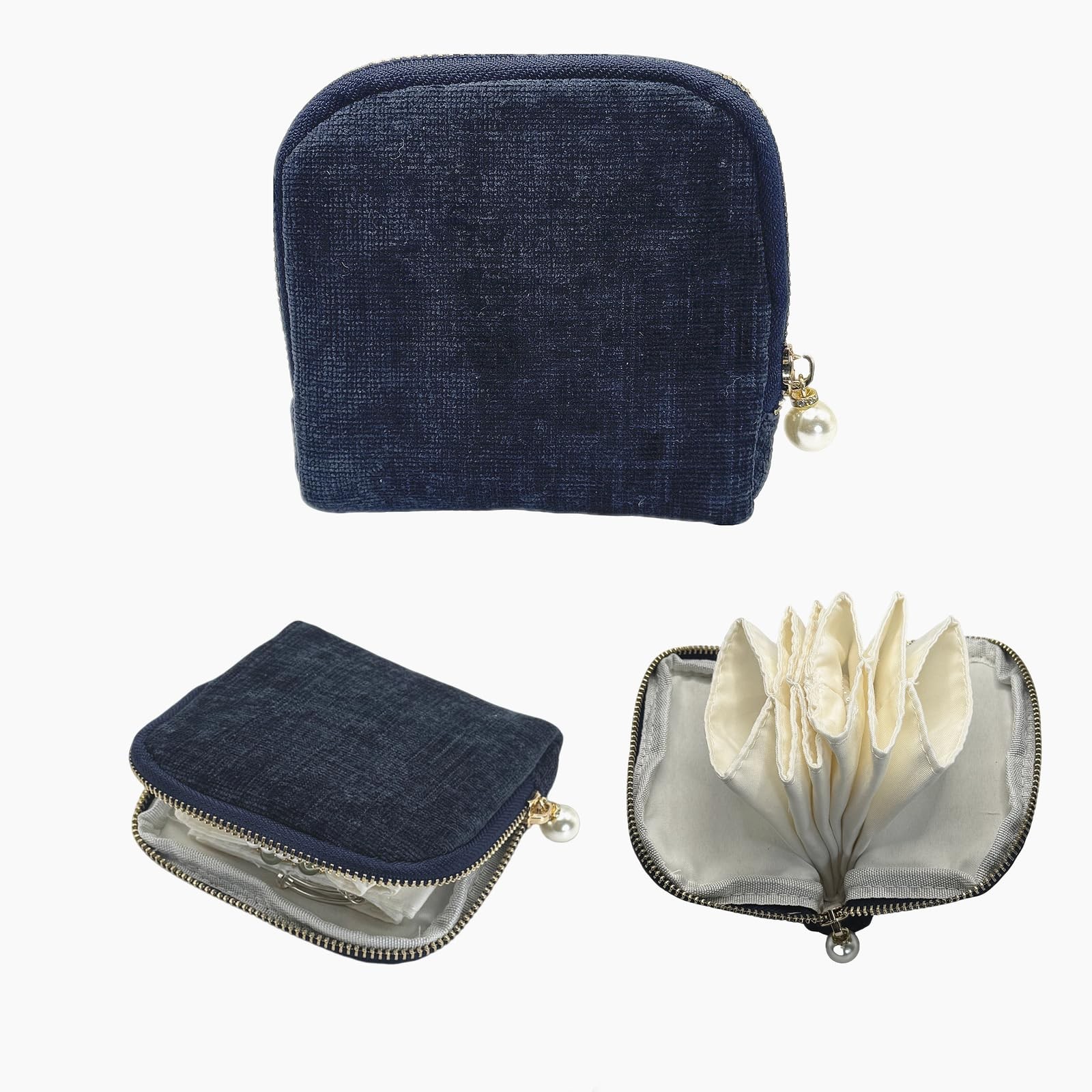 Small Travel Jewelry Case - Jewelry Travel Organizer Bag with Zipper for Brac...