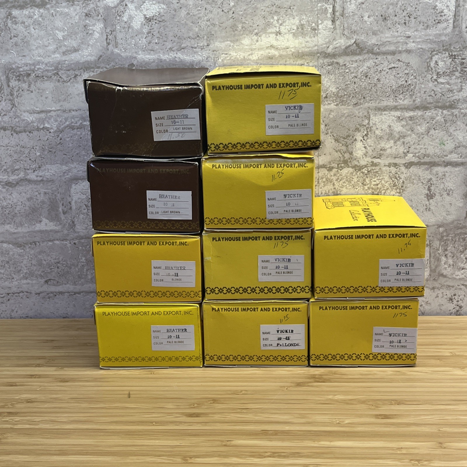 Vtg Doll Wig Lot Of 10 | Size 10-11 | Playhouse Collections | Heather Vickie