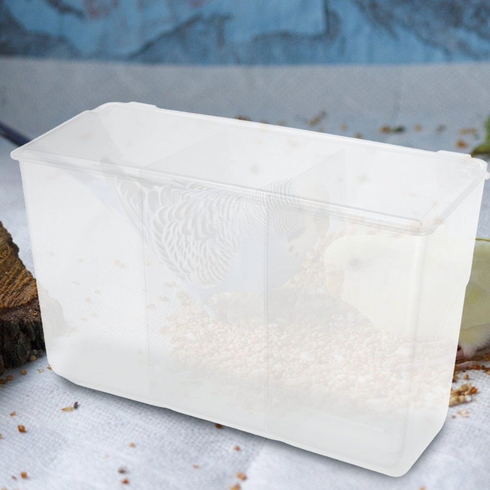 Quail Cage Anti-spill Food Box Travel Hanging Poultry Feeder Feeders Bird