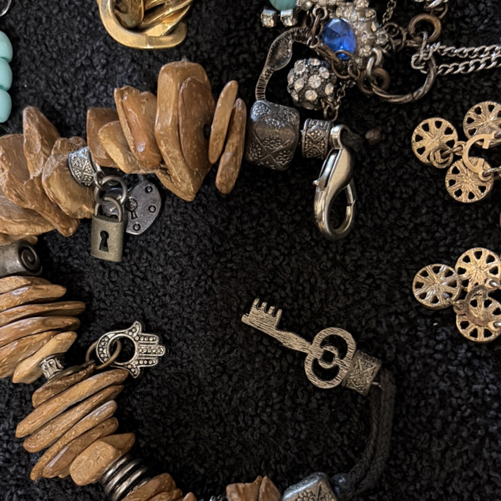 Fashion Jewelry Mixed Lot Bracelets Necklaces Earrings Bangles Brooch Multicolor