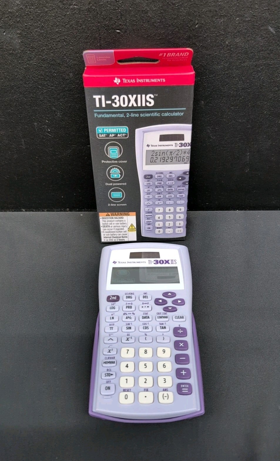 Texas Instruments TI-30XIIS 2-Line Scientific Calculator Lavender Limits