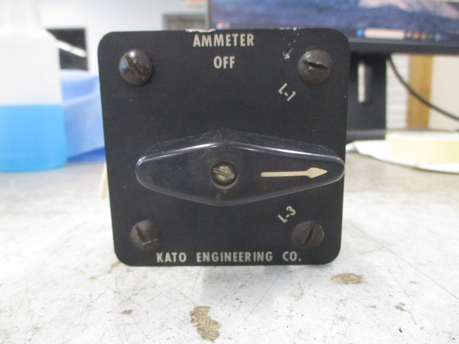 Kato ammeter Rotary Switch 21902MC 10A 125V Used