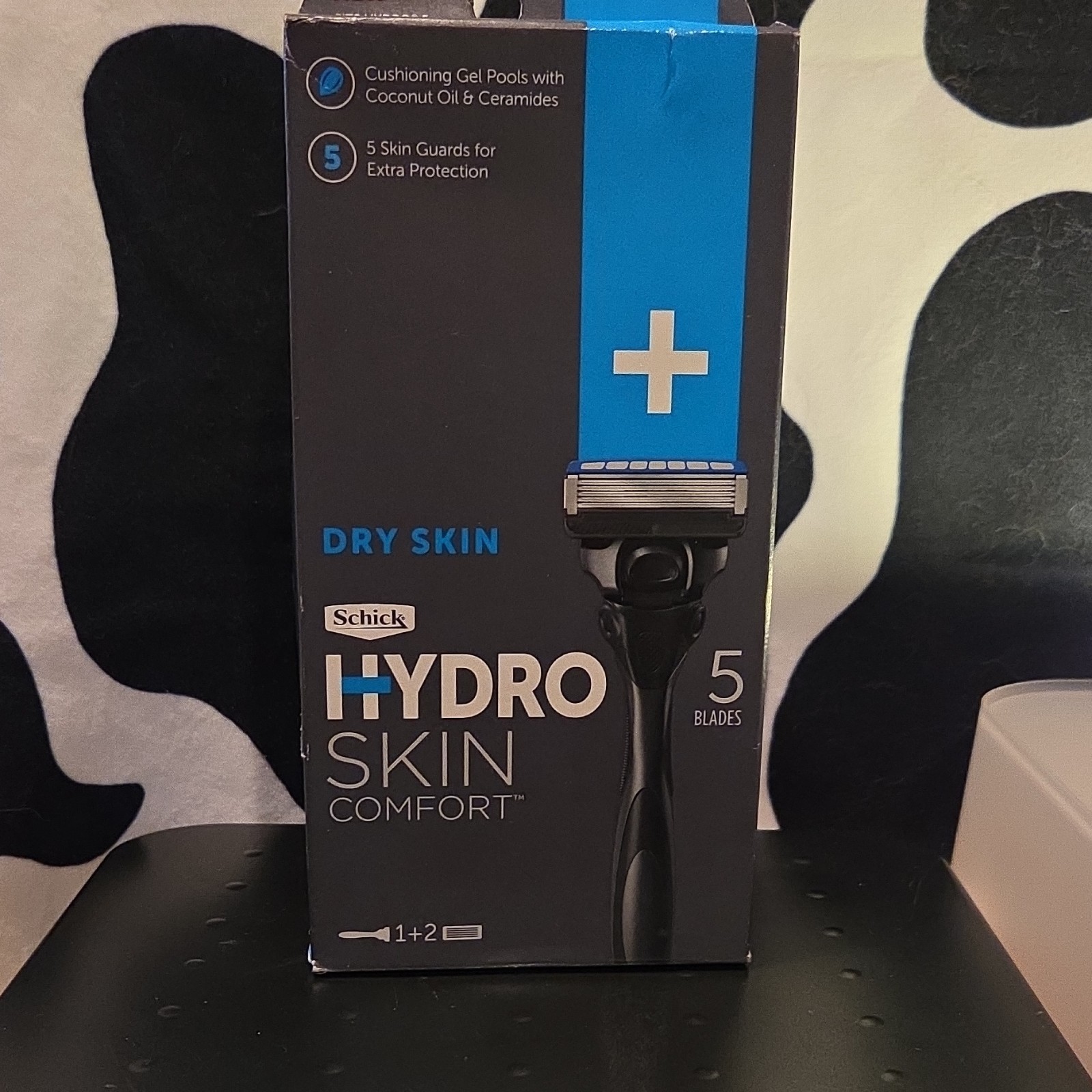 Schick Hydro Skin Comfort Dry Skin Cartridge Razor 5 Blades Men Shock Absorb