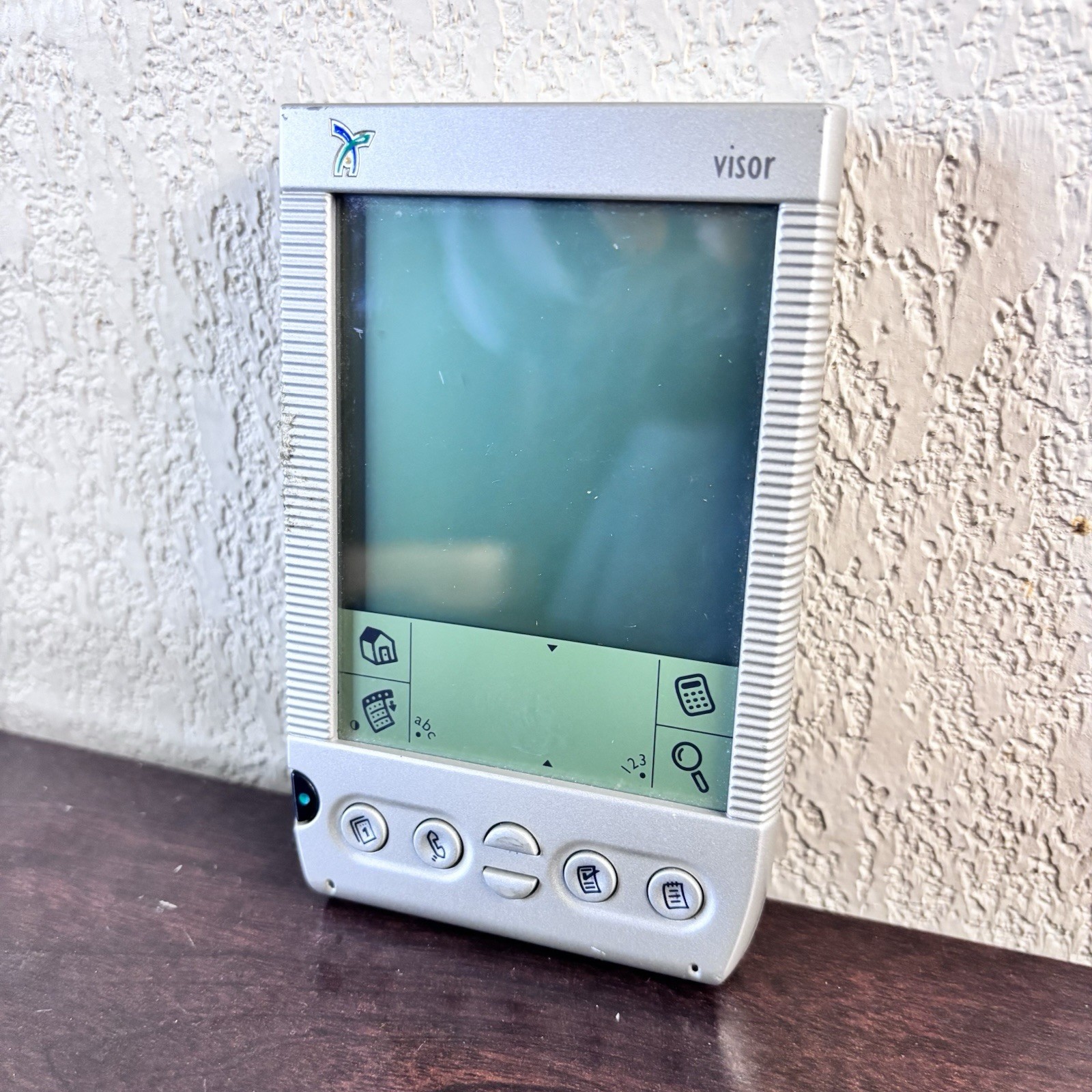 Handspring Visor Silver Portable PDA Organizer Palm Pilot Tested