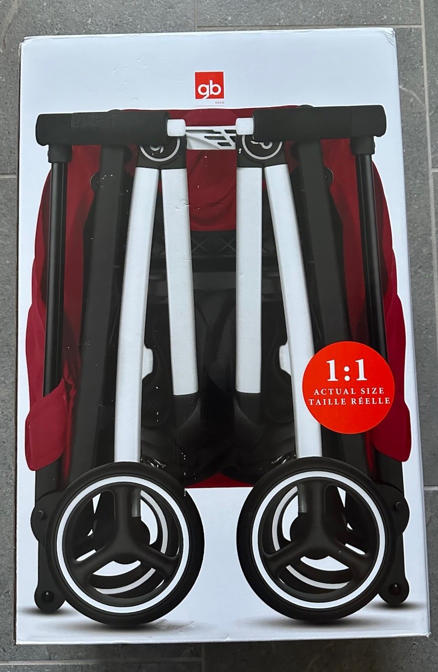 GB Pockit+All-City Lightweight Travel Stroller - Velvet Black New Open Box