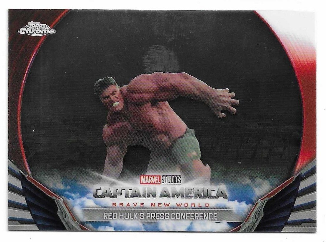 2025 Topps Chrome Marvel Studios Red Hulk’s Press Conference Brave New World  22