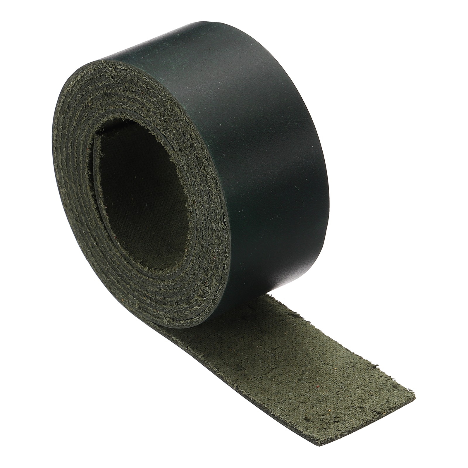 Full Grain Leather Strap, 1.2 Inches Wide x 51 Inches Long, Dark Green
