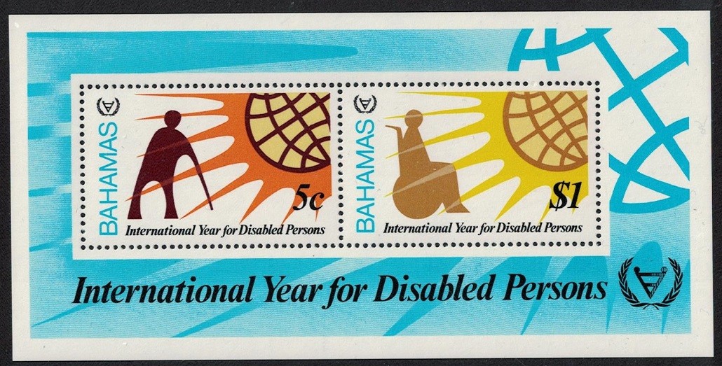 Bahamas Intl Year of Disabled People MS 1981 MNH SG#MS580