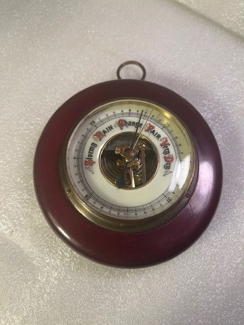 Vintage Wooden Barometer Made in Western Germany-WORKS- #C32