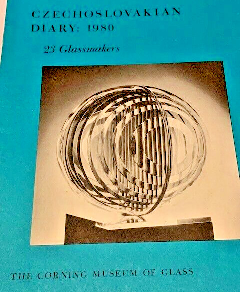 VTG Corning Museum Glassmaker Diary Guide 1980 Czechoslovakian Brochure Art Book