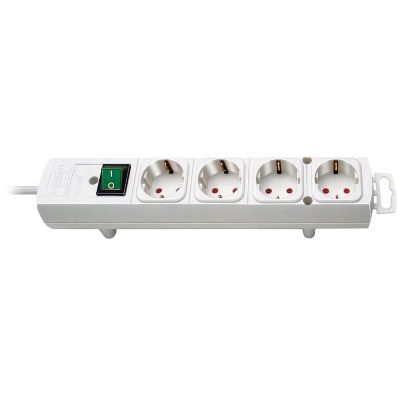Brennenstuhl 1153120100 2m Internal White 4 socket(s) AC 320mm White Strip