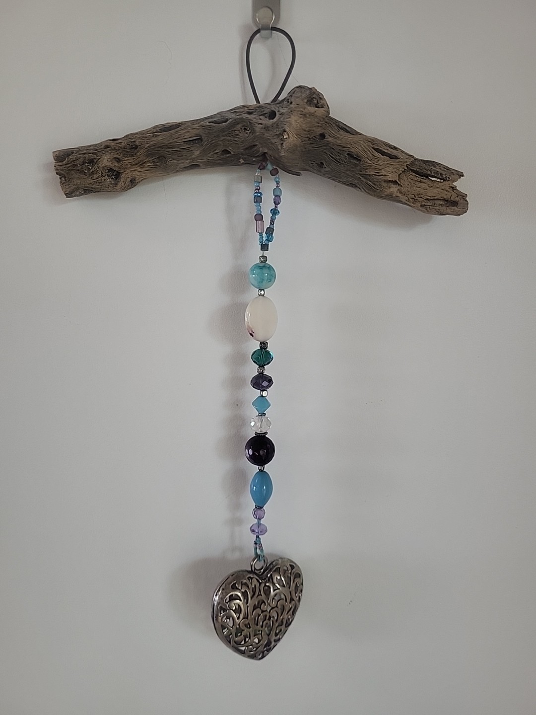 Cholla Wood Beaded Suncatcher - Handmade