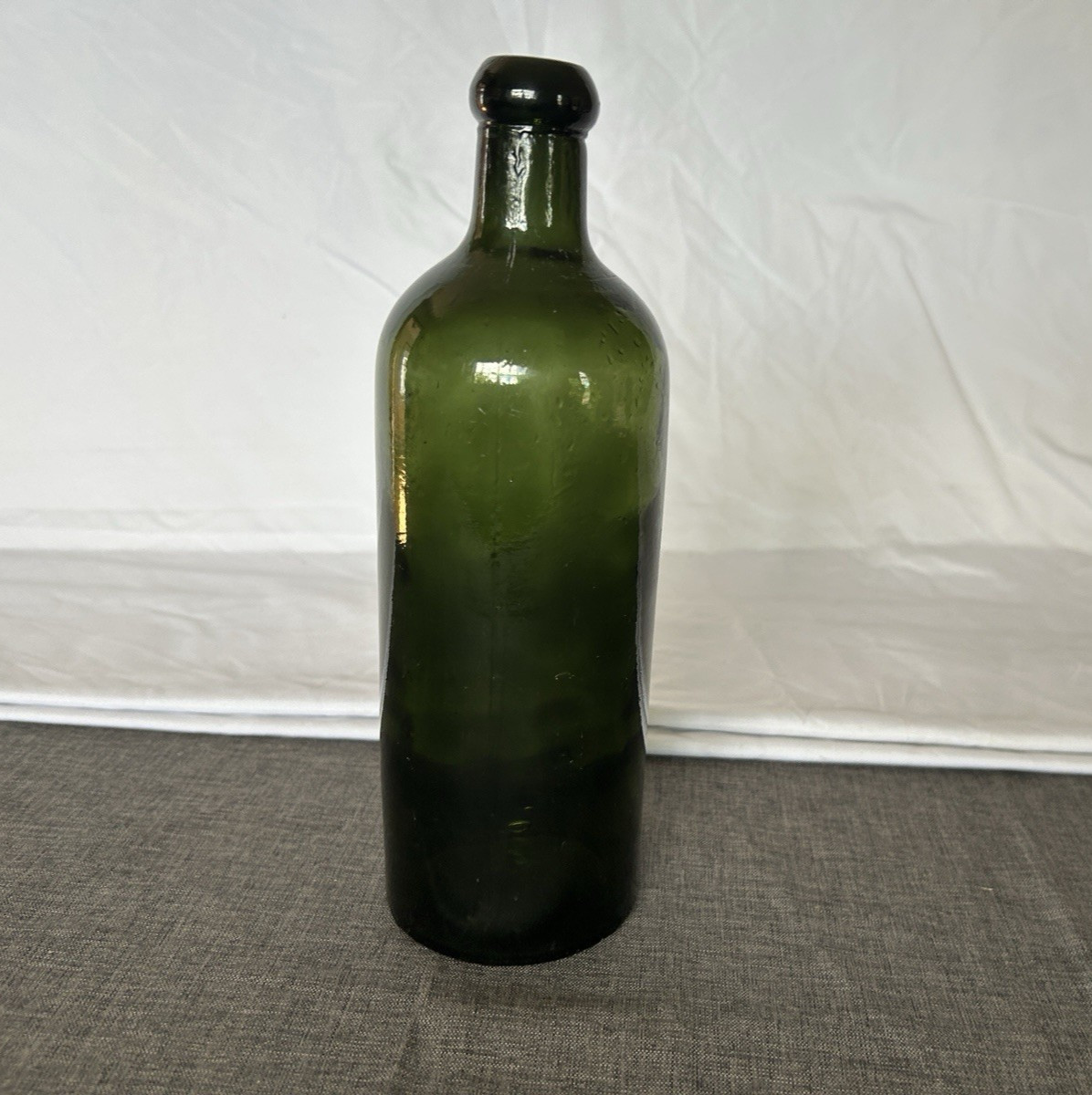 Hunyadi Janos Saxlehner’s Bitterquelle Bottle Dark Olive Green 1800s Antique 