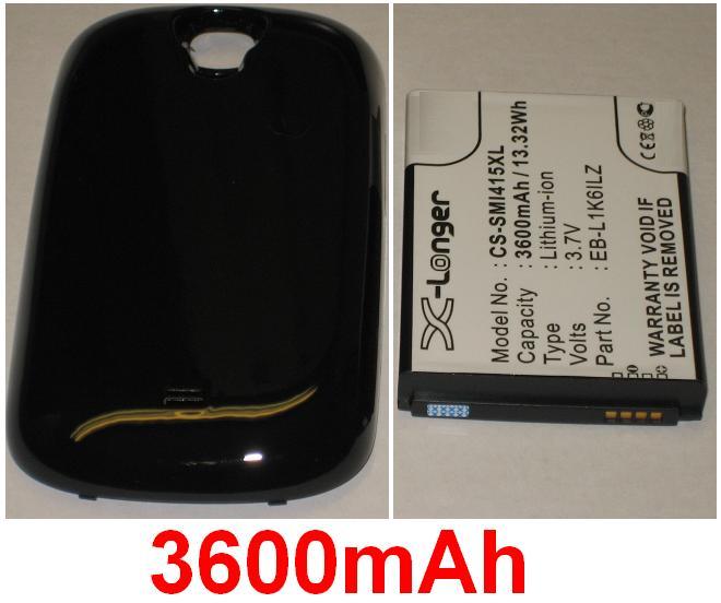 Case + BATTERY 3600mAh Type EB-L1K6ILZ for Samsung SCH-i415, SCH-I415SAAVZW