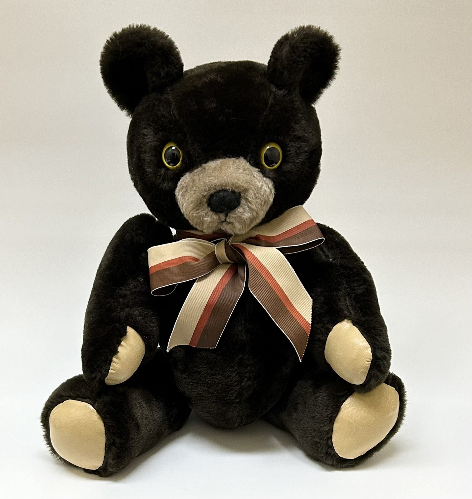 Vintage Jointed Teddy Bear Plush Stuffed Animal Unbranded~18”