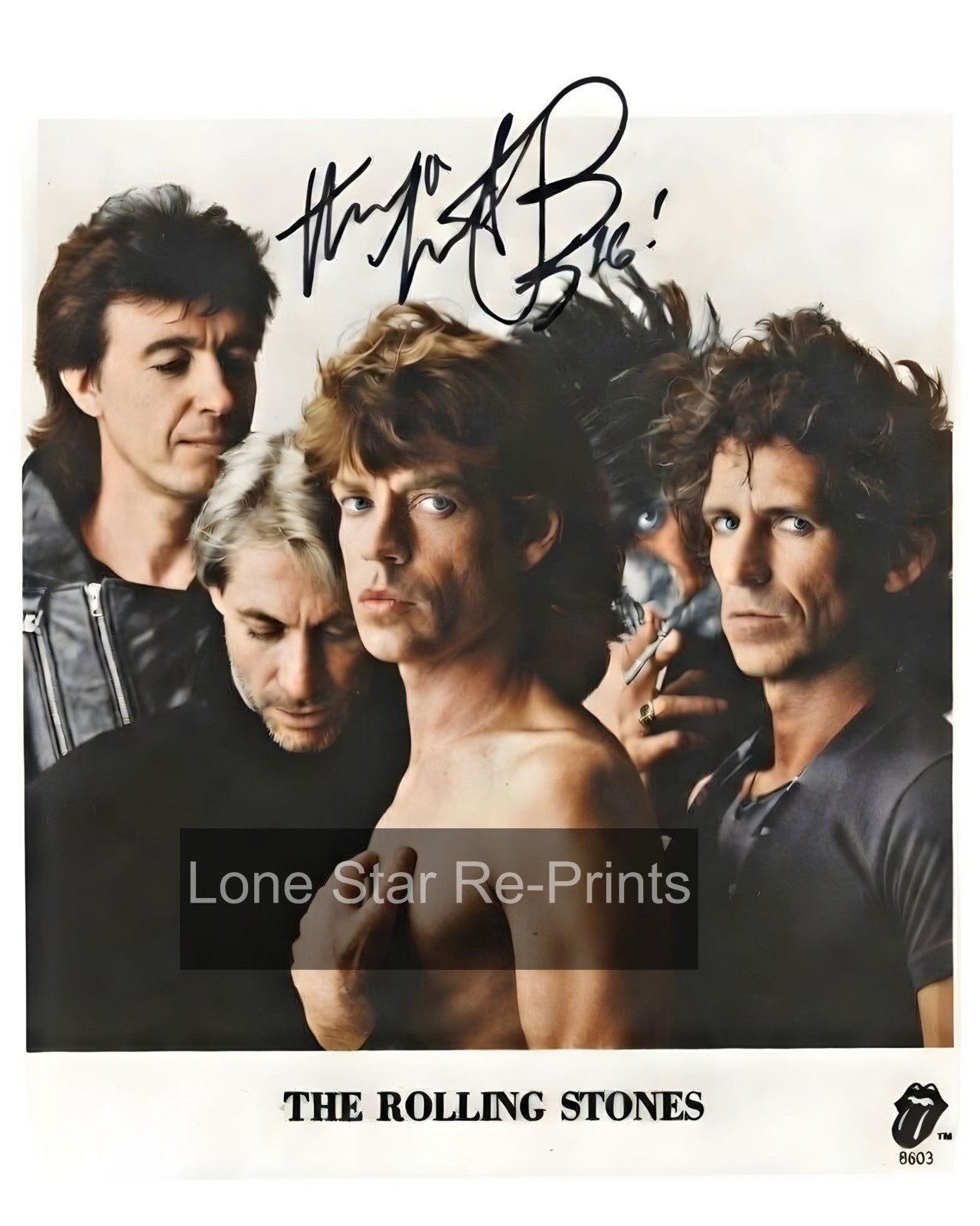 Bill Wyman Rolling Stones Signed   8x10 Reprint