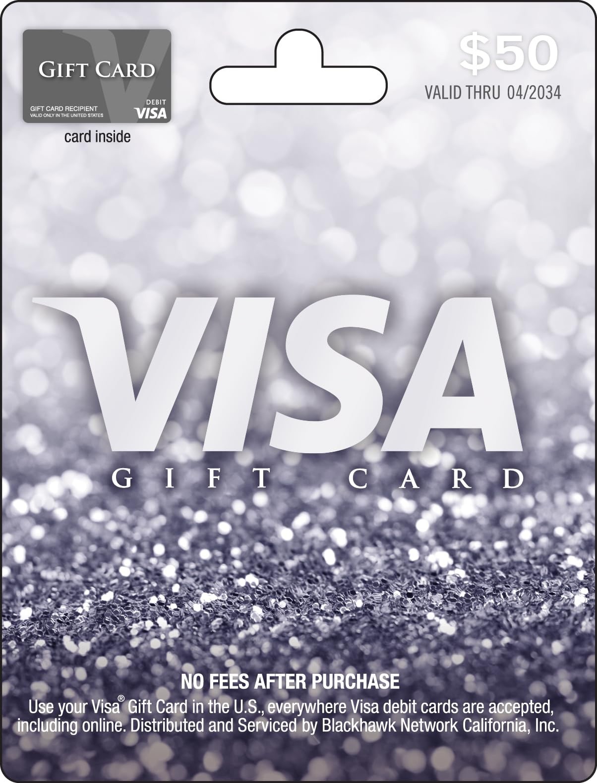 Visa $50 Gift Card (plus $4.95 Purchase Fee)
