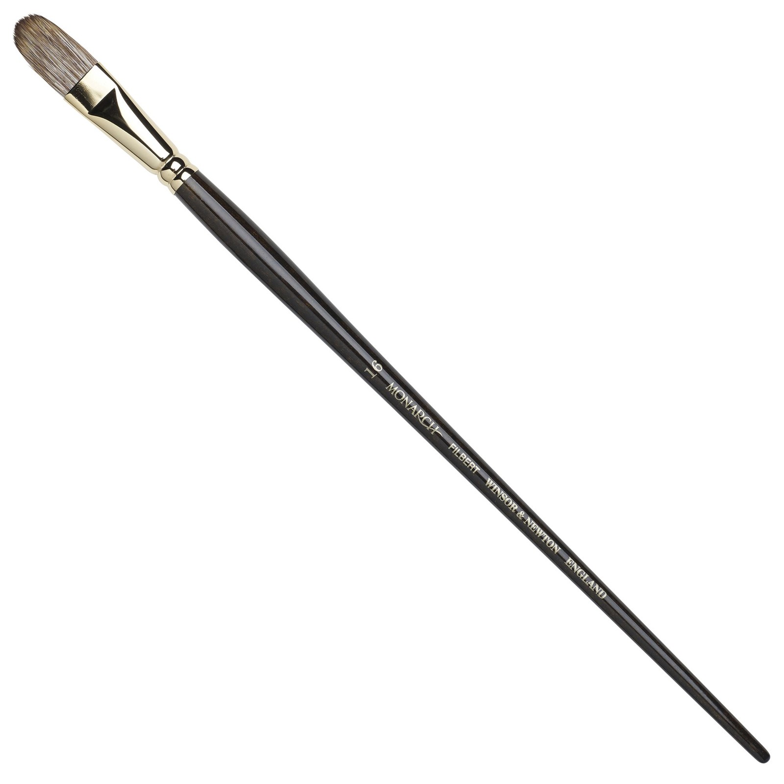 Winsor & Newton Monarch Filbert Long Handle Brush Size 16 Oil Acrylic Watercolor