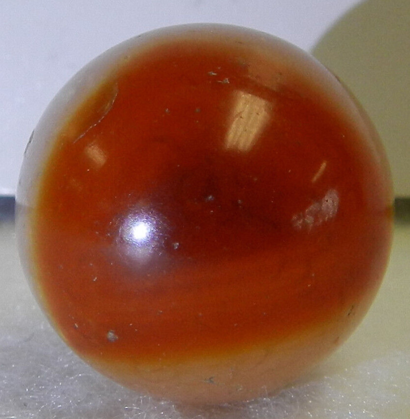 #18769m Vintage Faceted Agate Shooter Marble .86 Inches