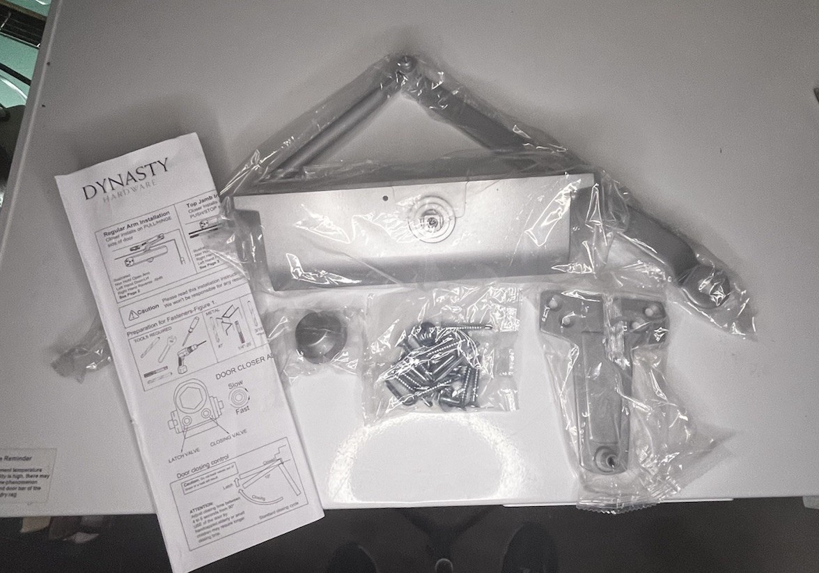 Dynasty Hardware Door Closer Commercial Hydraulic Closer Self-Closing Spring NEW